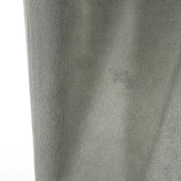 Dana Buchman Trouser Pants Pleated Straight Leg High Rise 100% Silk Green 8 - Picture 4 of 5